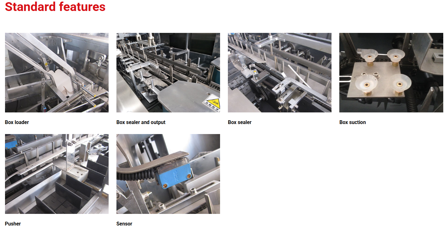 Model:KXZ-100B Automatic Small Box Cartoning Machine